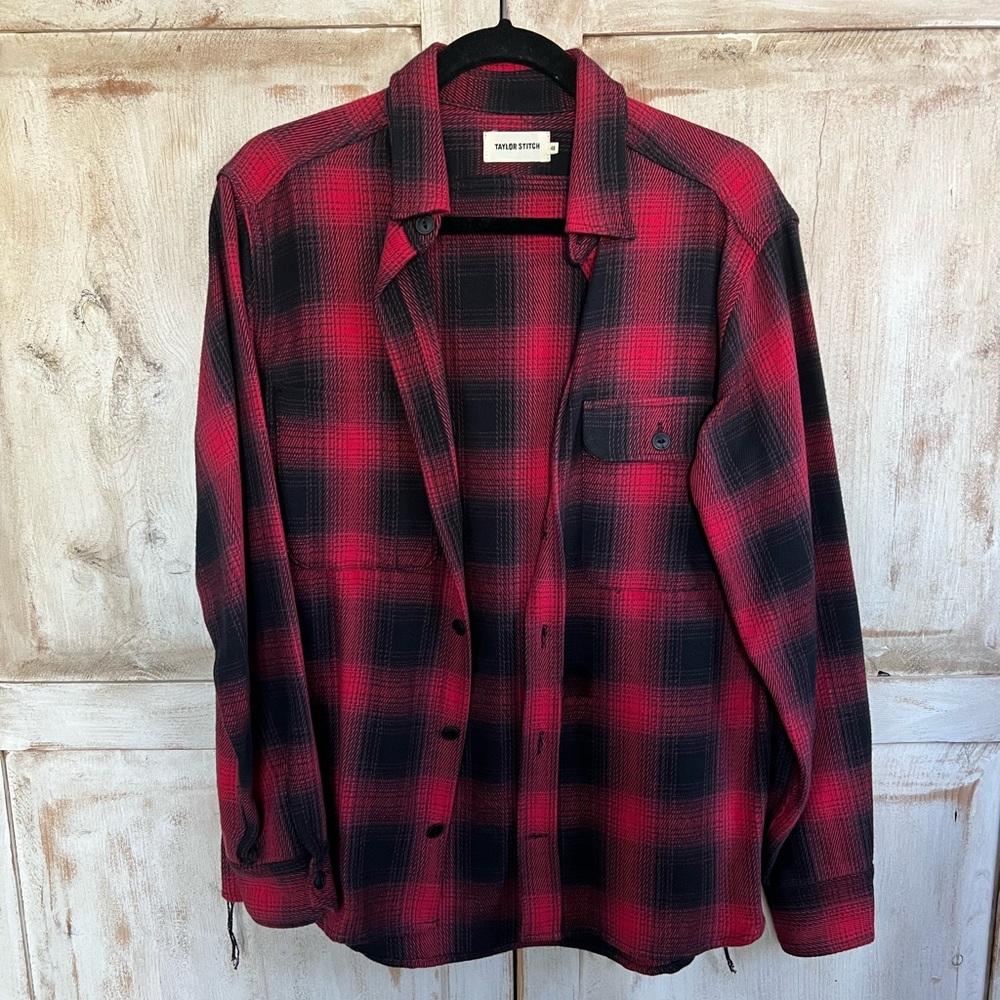Taylor Stitch 100% imported cotton plaid shirt (40)